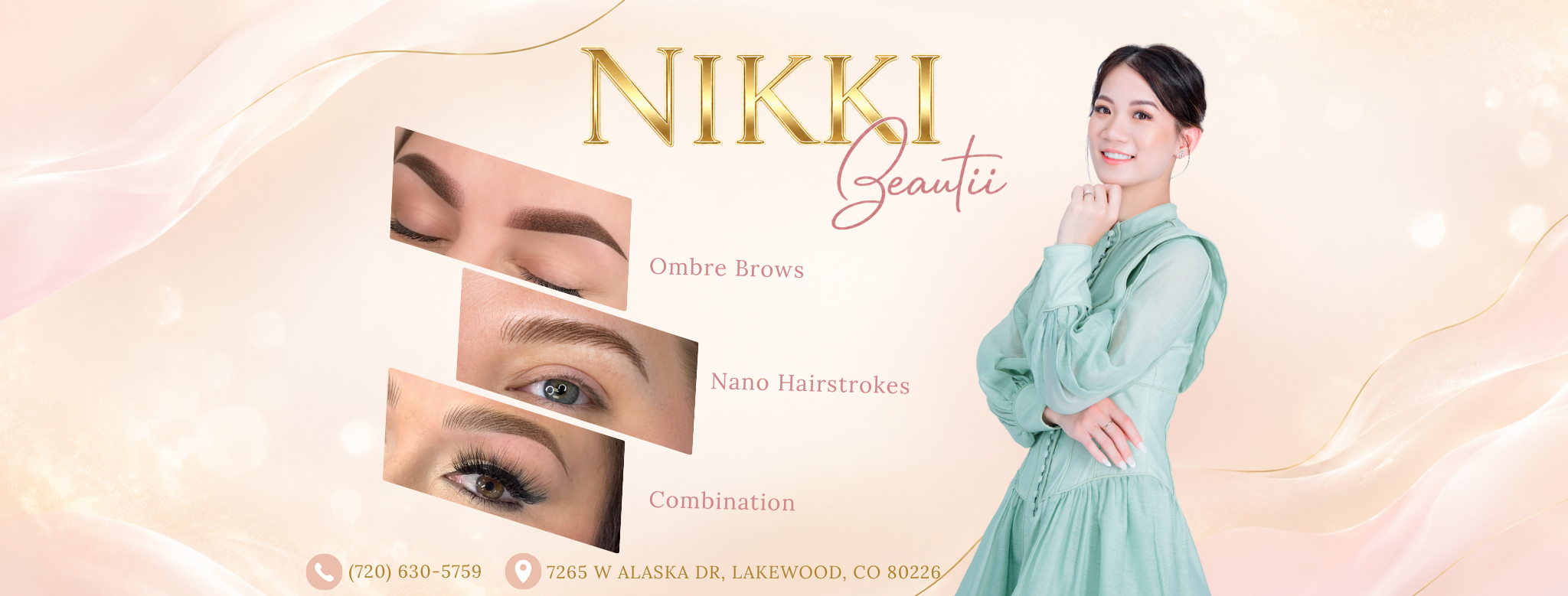 Nikki Beautii — Ombre, Nano Hairstrokes, and Combination brow results